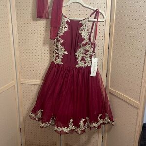 NWT Eureka large burgundy gown dress‎
